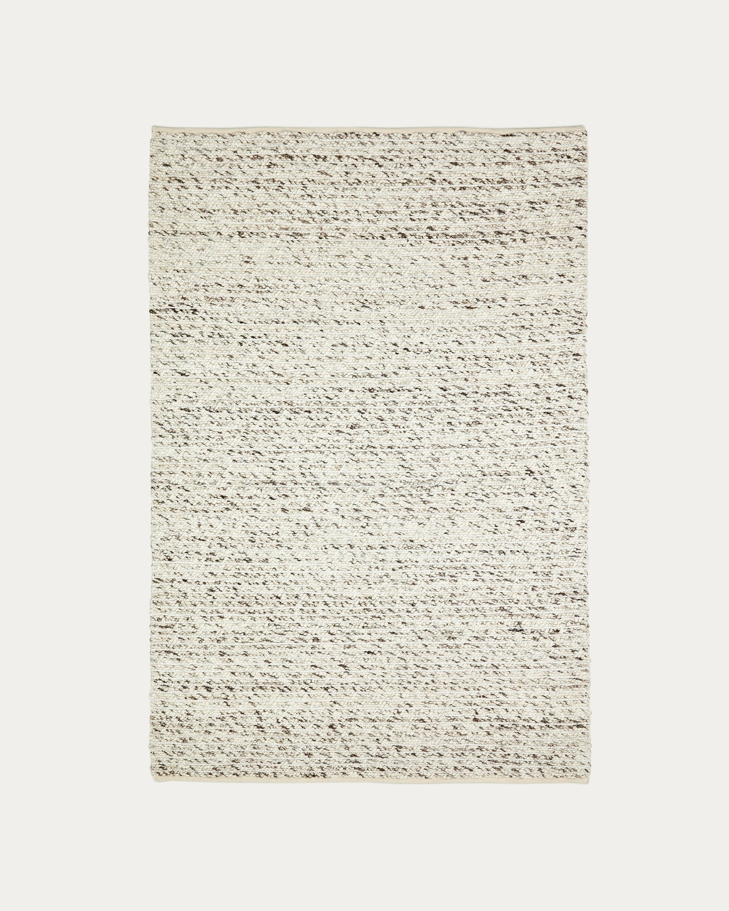 Tappeto Manilva in lana e cotone marrone 200 x 300 cm