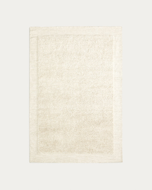 Tappeto Marely in lana bianco 160 x 230 cm