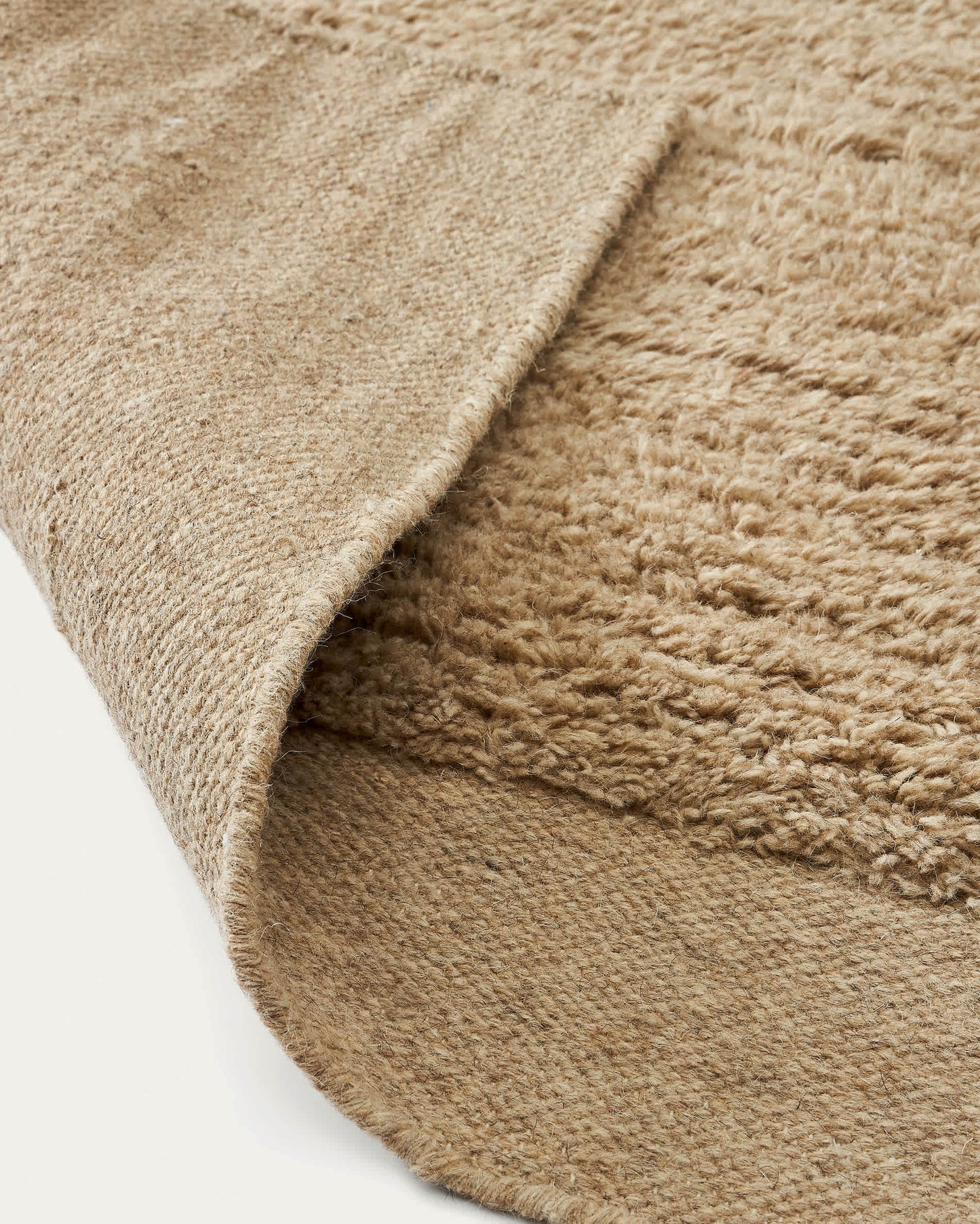 Tappeto Marely in lana beige 160 x 230 cm
