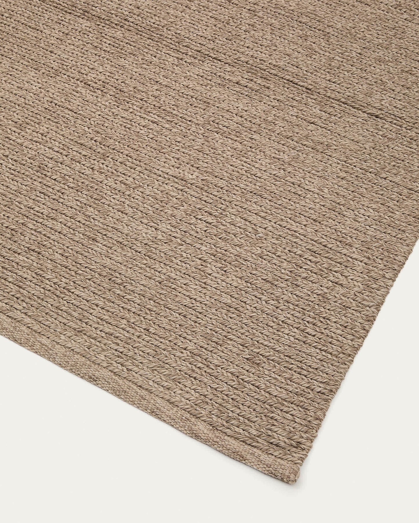 Tappeto Galinda di fibre sintetiche color taupe 160 x 230 cm