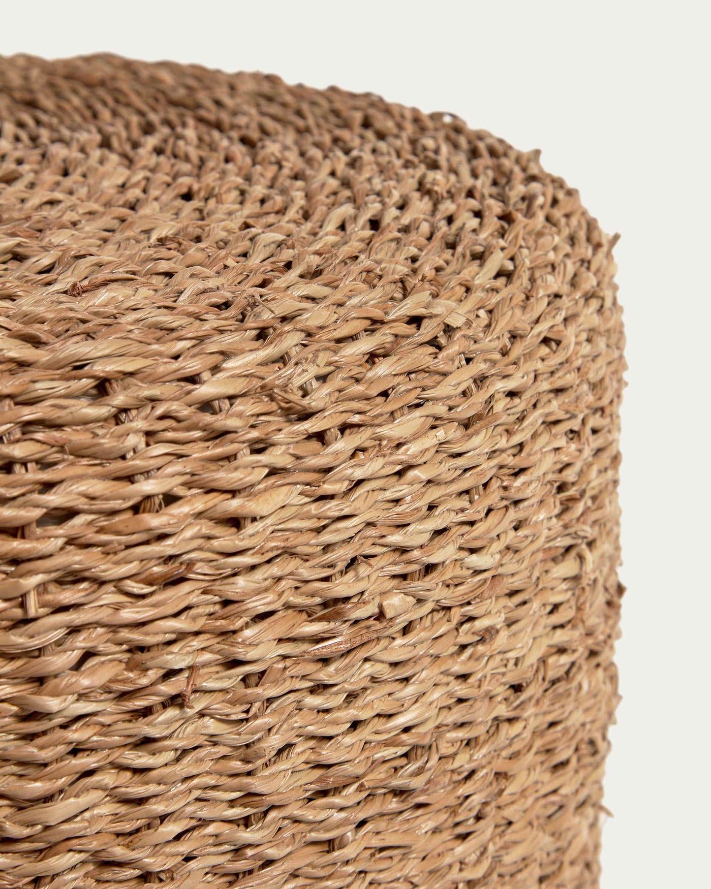Pouf rotondo Someina in fibre naturali Ø 40 cm
