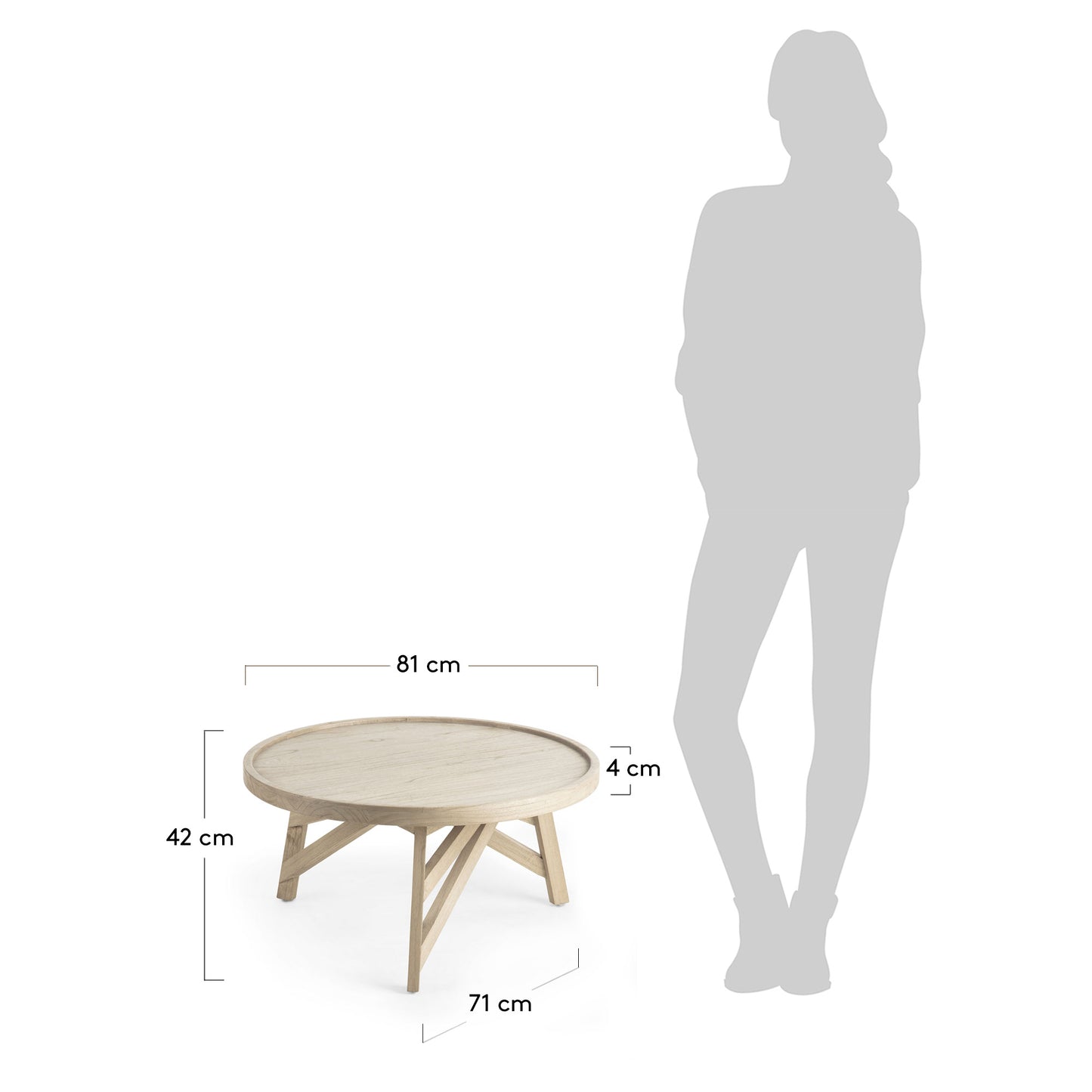Tavolino Tenda Ø 81 cm