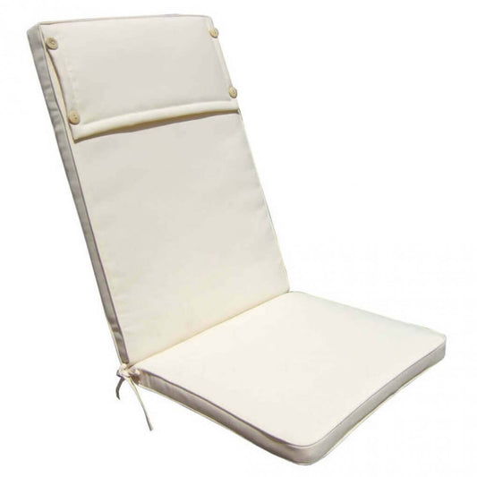 Cuscino Real alto ecru