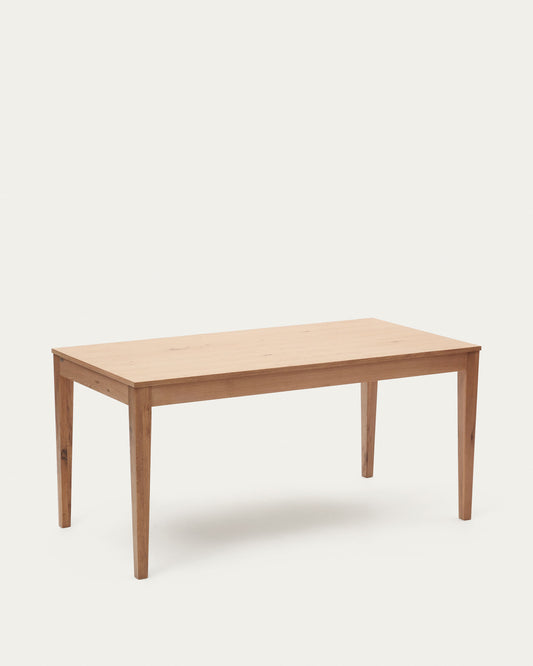Tavolo allungabile Yain impiallacciato e legno massello di rovere 160 (220) x 80 cm