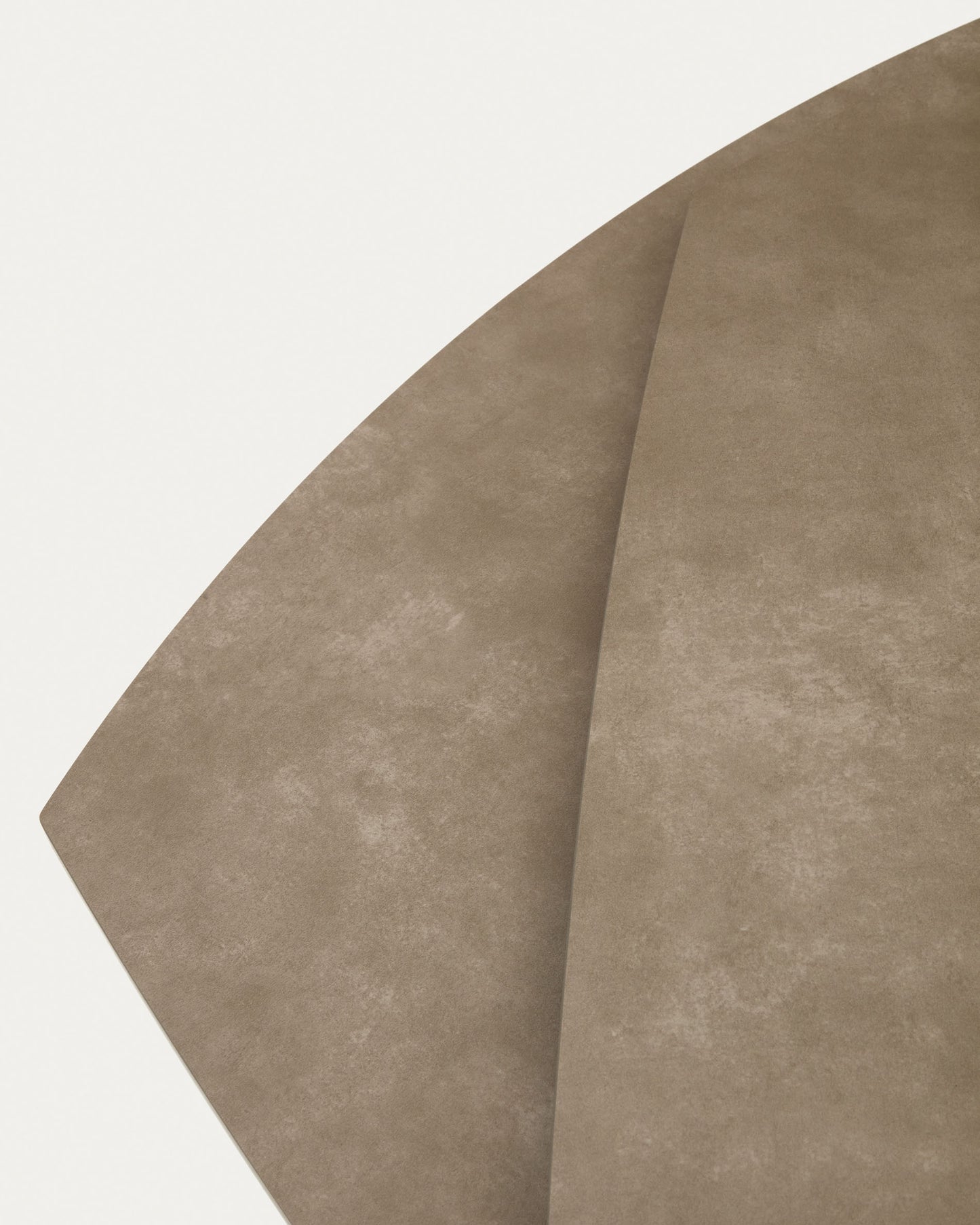 Tavolo allungabile Yodalia in porcellana e gambe acciaio finitura marrone 130(190)x100 cm