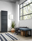 Scarpiera Ode 50 x 168,5 cm con 5 ante grigio scuro