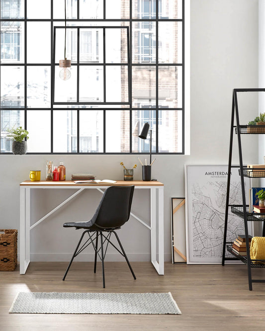 Scrivania rettangolare Talbot 120 x 60 cm bianco