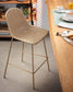 Sgabello Quinby beige altezza 75 cm