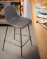 Sgabello Quinby grigio altezza 75 cm