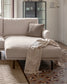 Divano Galene 4 posti con chaise longue destro beige 314 cm