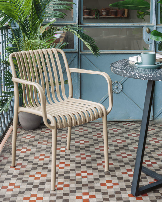 Sedia da esterno Isabellini beige