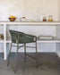 Sgabello Yanet in corda verde altezza 65 cm