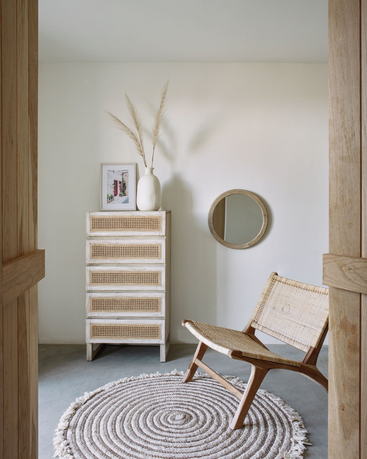 Poltrona Beida in legno massello di teak