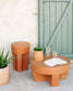 Tavolino Vilena terracotta Ø 60 cm