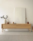 Mobile TV Lenon 2 ante in massello e impiallacciato rovere 200 x 57 cm