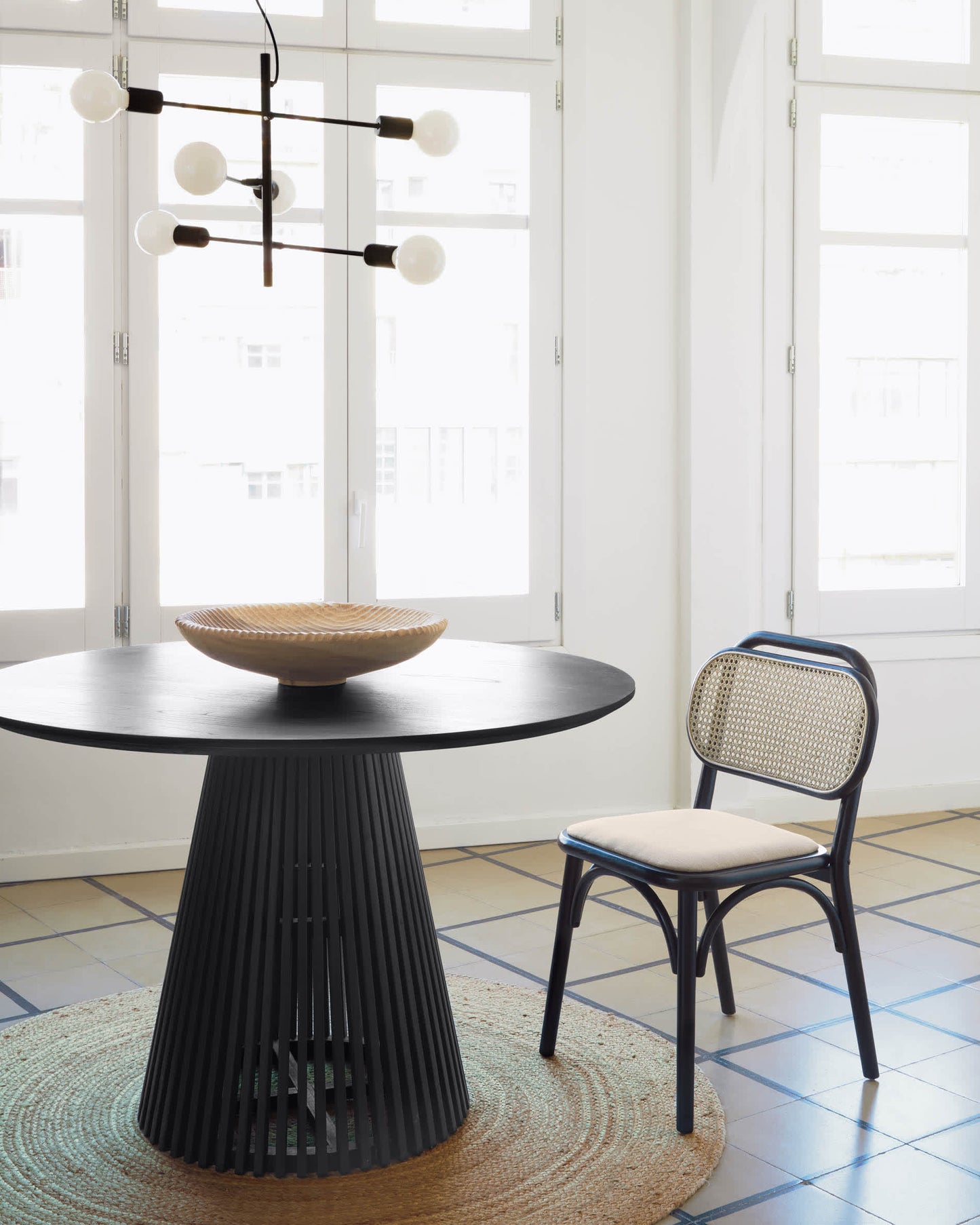 Tavolo Jeanette Ø 120 cm nero
