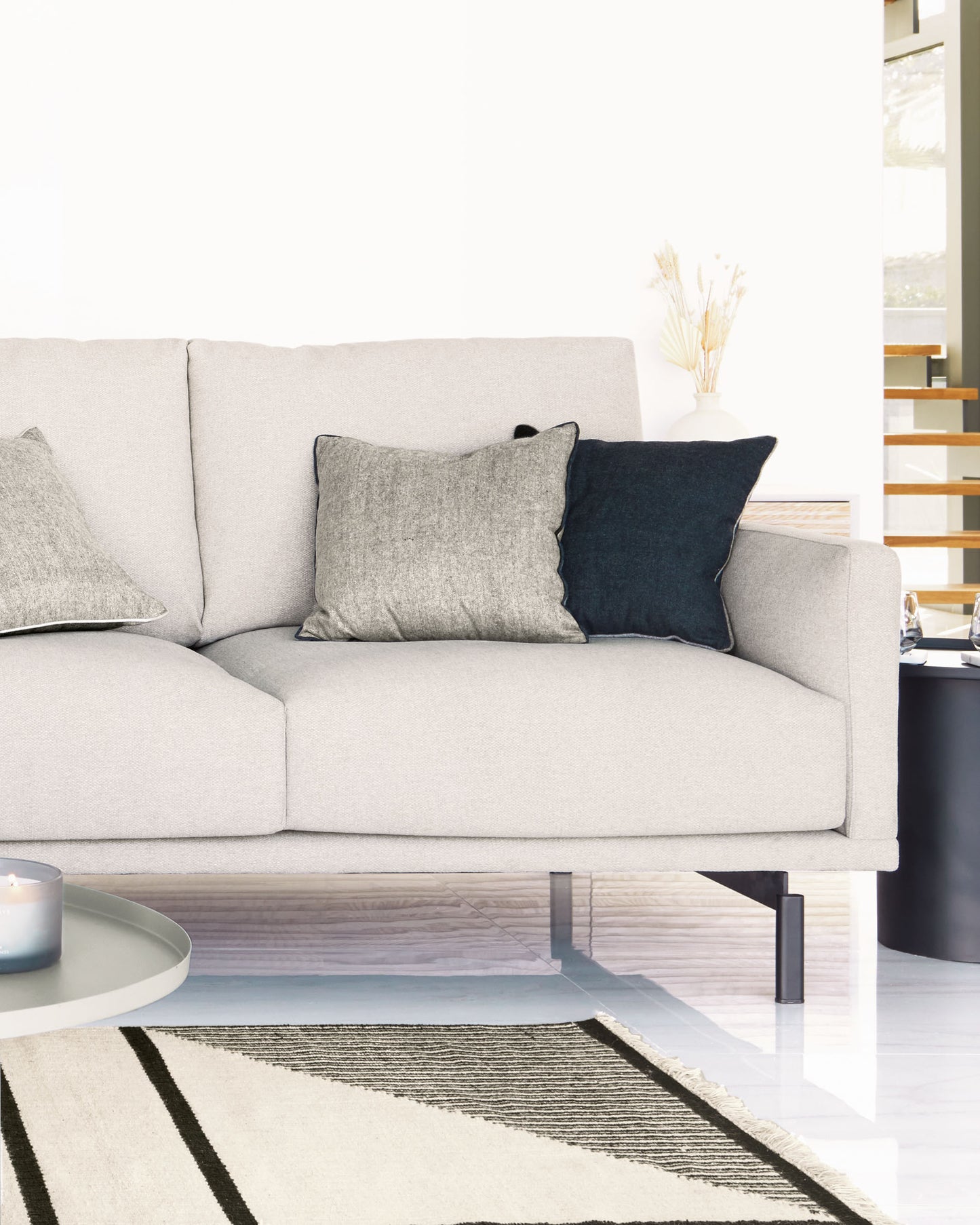 Divano Galene 4 posti beige 334 cm