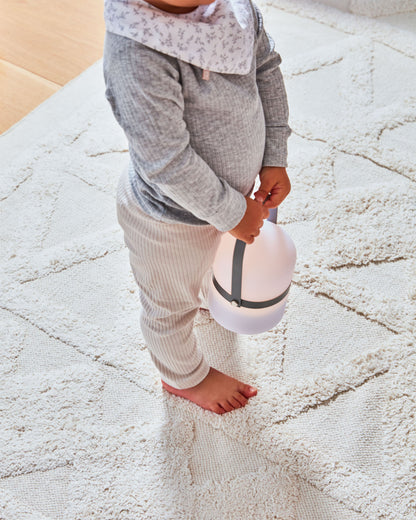 Lampada da tavolo Mini Ridley LED grigia