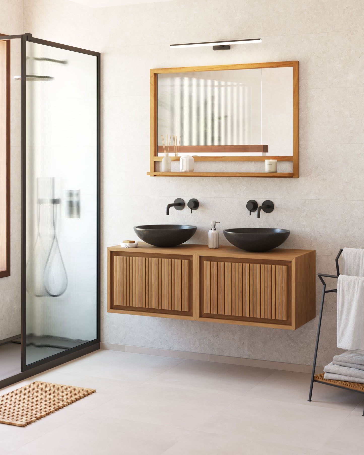 Tappeto da bagno Azuray 40 x 60 cm