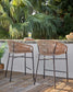 Sgabello Yanet in corda beige altezza 65 cm