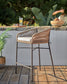 Sgabello Yanet in corda beige altezza 65 cm