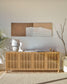Credenza Beyla 4 ante in legno massello e impiallacciatura rovere 180 x 71,5 cm