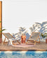 Tappeto rotondo Rodhe 100% PET color terracotta Ø 150 cm