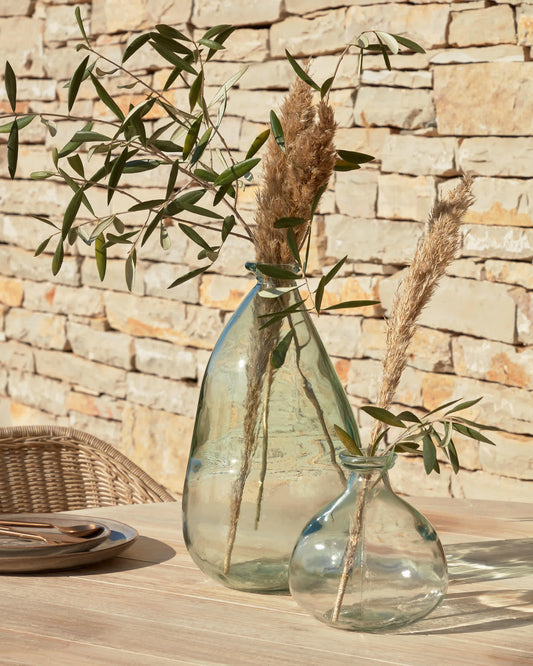 Vaso Brenna medio trasparente in vetro 100% riciclato