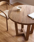 Tavolo rotondo Nahla in legno massello di acacia con finitura naturale Ø 90 cm