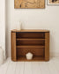 Libreria Licia in legno massello di mango e metallo verniciato nero 120 x 90 cm