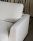 Divano Gala 4 posti in ciniglia bianco con chaise longue destra FSC Mix Credit 300 cm