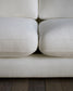 Divano Gala 4 posti in ciniglia bianco con chaise longue destra FSC Mix Credit 300 cm