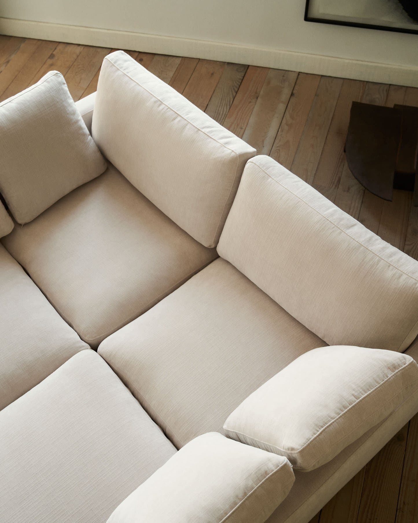 Divano Gala 3 posti con doppia chaise longue beige 210 cm