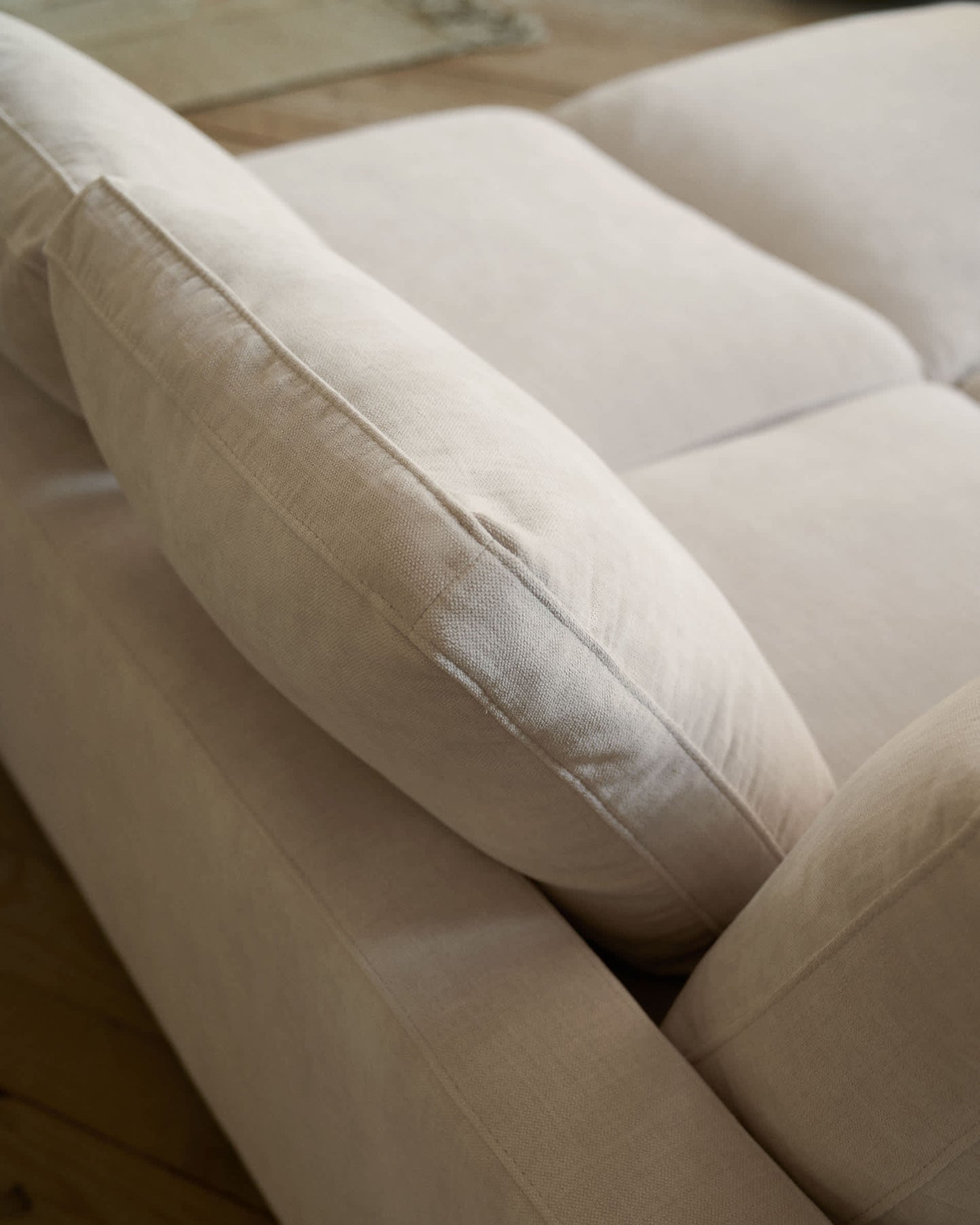 Divano Gala 3 posti con doppia chaise longue beige 210 cm