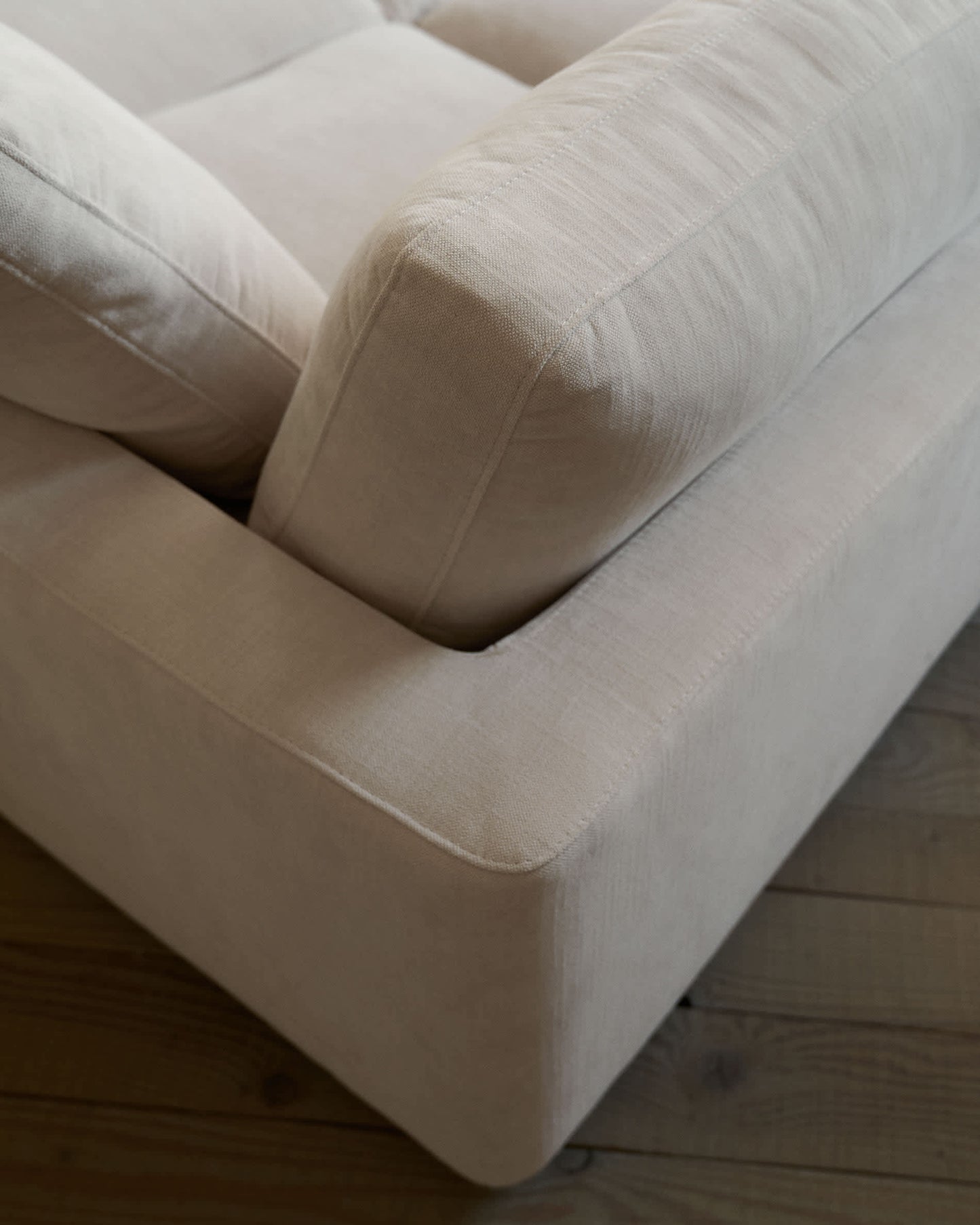 Divano Gala 3 posti con doppia chaise longue beige 210 cm