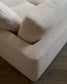 Divano Gala 3 posti con doppia chaise longue beige 210 cm