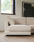 Divano Gala 4 posti con chaise longue sinistra beige 300 cm