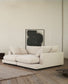 Divano Gala 3 posti con doppia chaise longue beige 210 cm