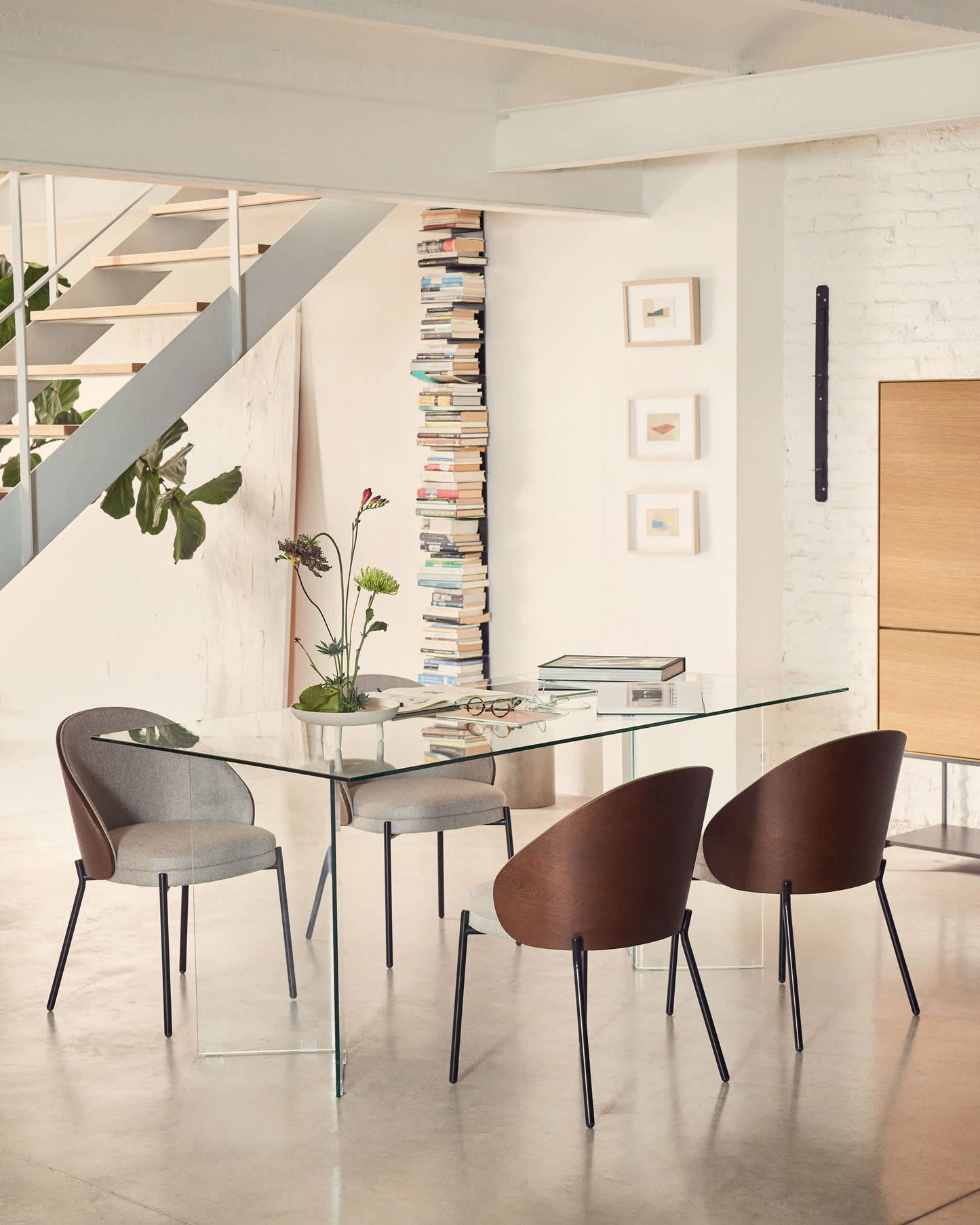 Tavolo Burano in vetro 200 x 90 cm