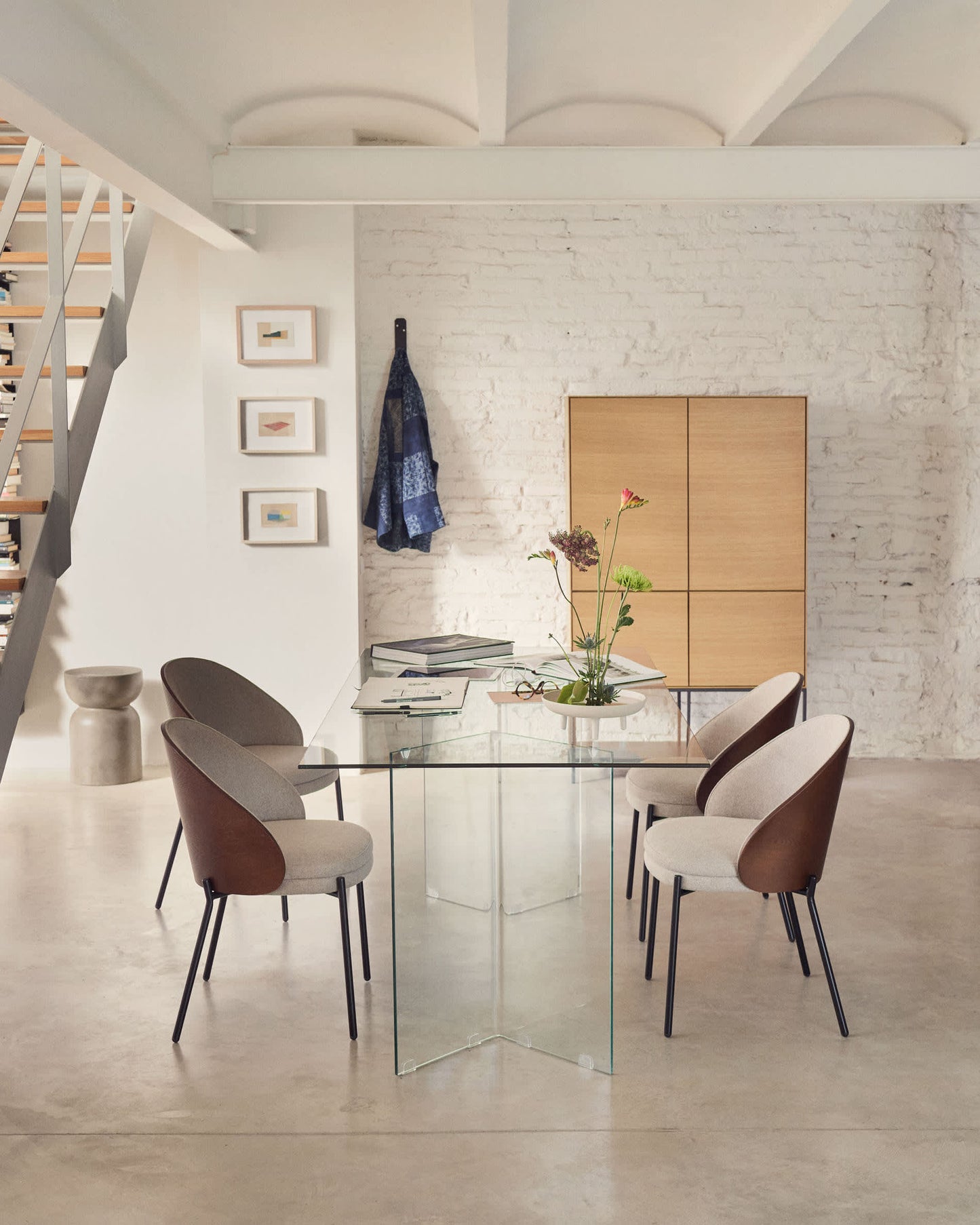 Tavolo Burano in vetro 180 x 90 cm