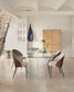 Tavolo Burano in vetro 180 x 90 cm