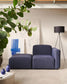 Divano modulare Neom 1 posto blu 169 cm