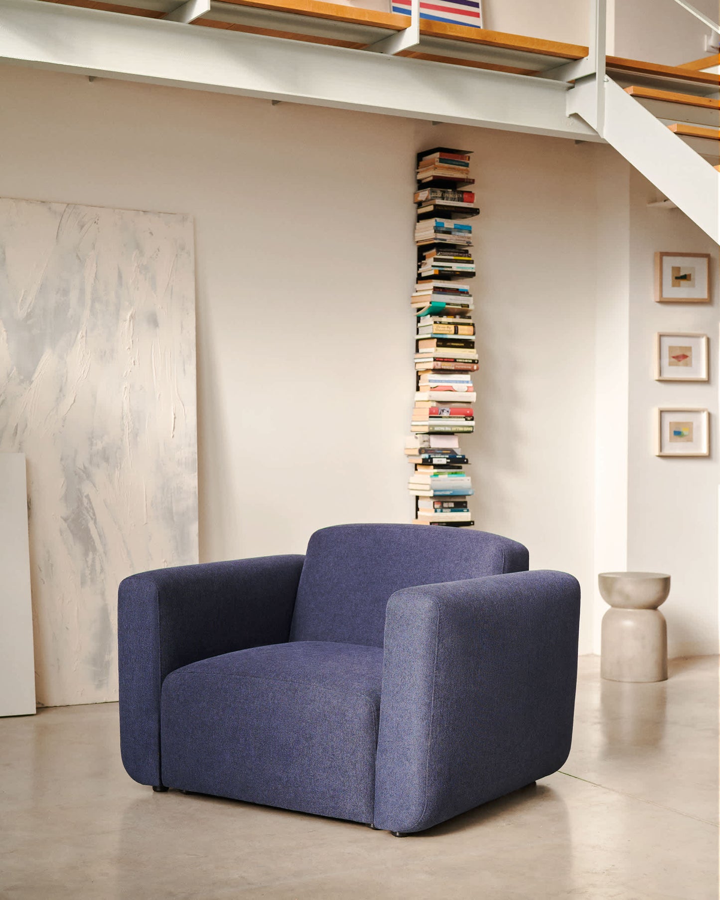 Poltrona modulare Neom blu