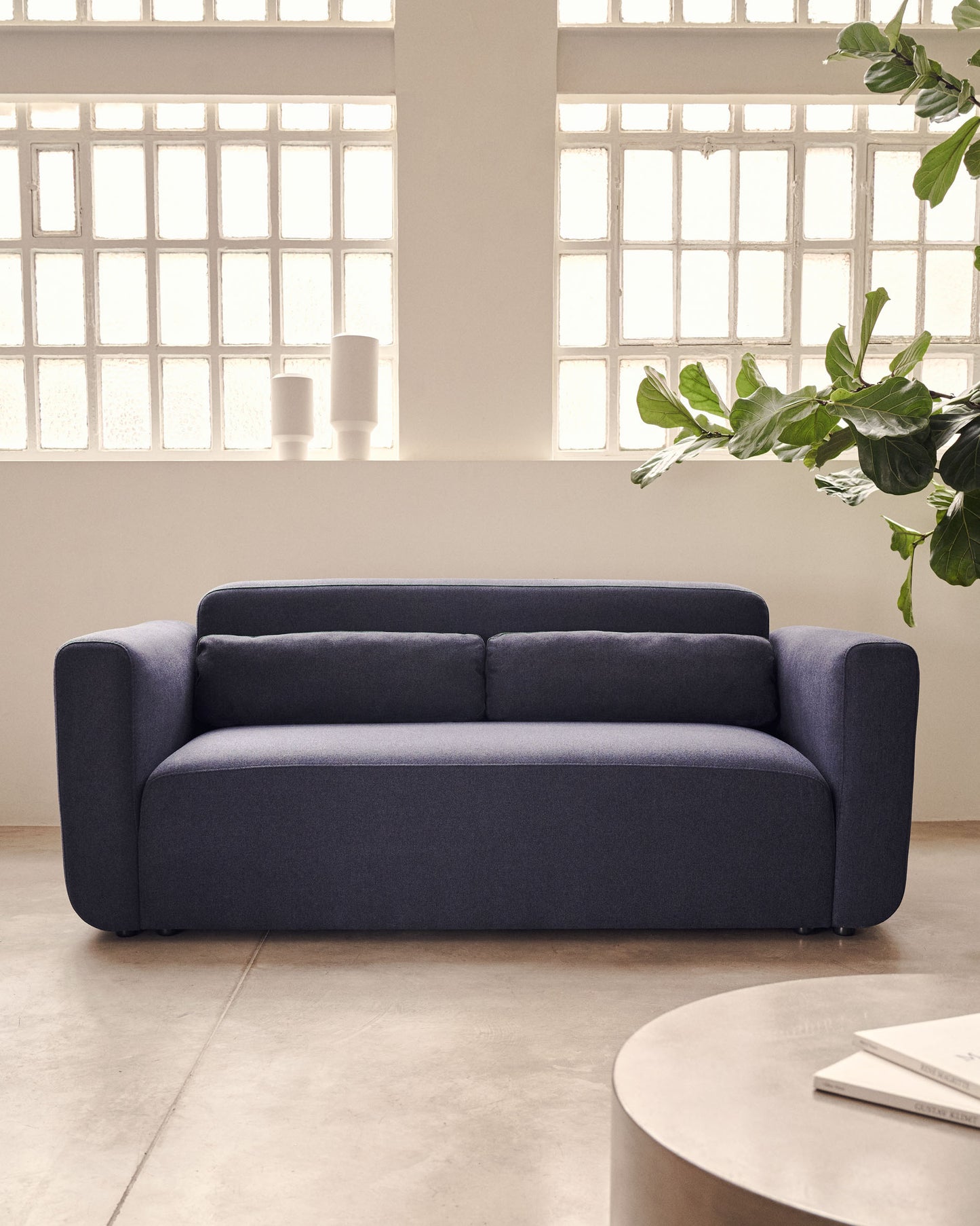 Divano modulare Neom 2 posti blu 188 cm