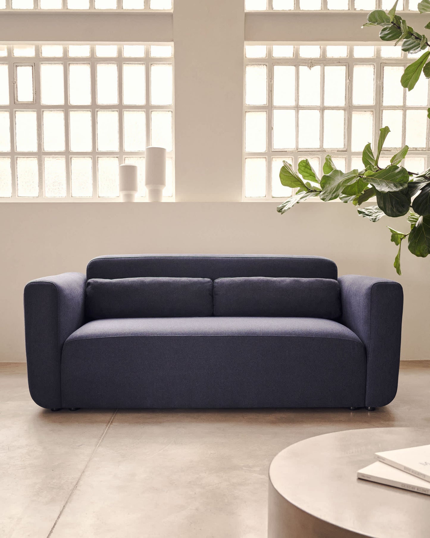 Divano modulare Neom 2 posti blu 188 cm