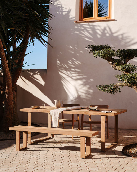 Tavolo Canadell outdoor in legno massiccio di teak riciclato 220 x 100 cm
