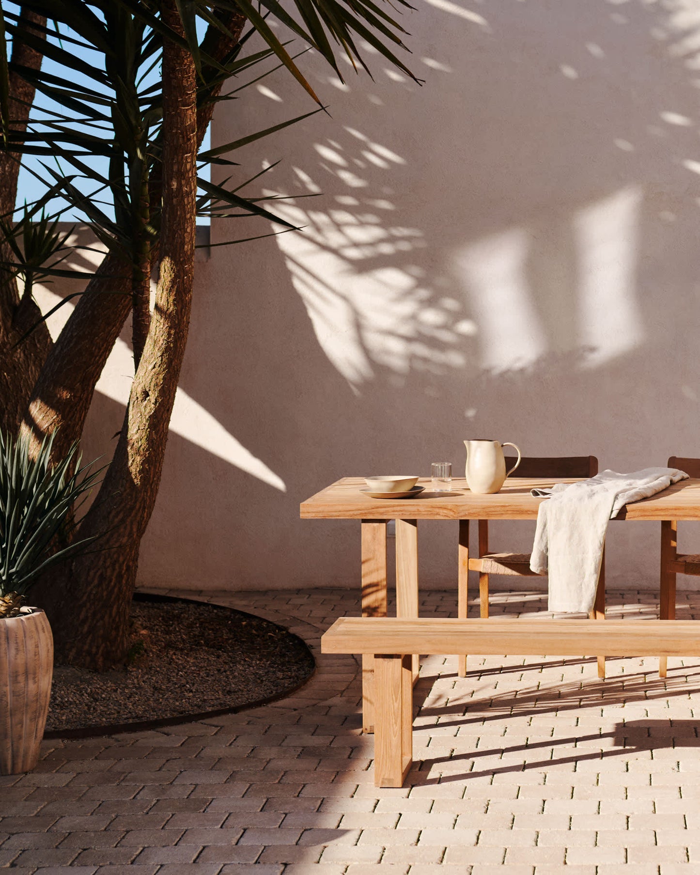 Tavolo Canadell outdoor in legno massiccio di teak riciclato 180 x 90 cm