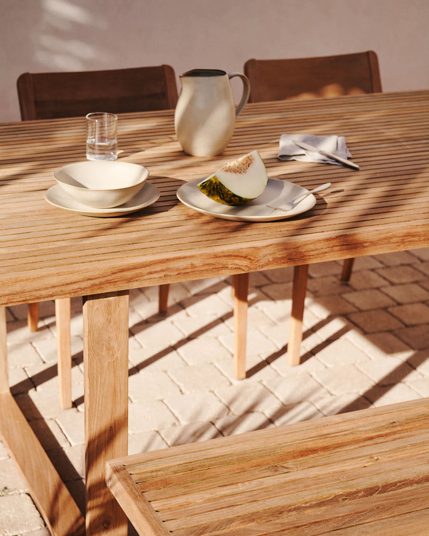 Tavolo Canadell outdoor in legno massiccio di teak riciclato 180 x 90 cm