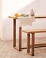 Tavolo alto Canadell in legno massiccio di teak riciclato 140 x 70 cm