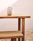 Tavolo alto Canadell in legno massiccio di teak riciclato 140 x 70 cm